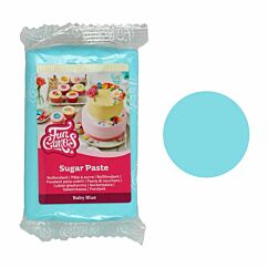 FunCakes Sugar Paste Baby Blue - Vaaleansinen sokerimassa, 250g.