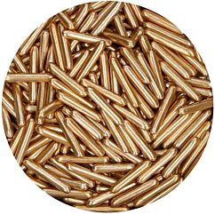 FunCakes Sugar Rods Metallic Green - Metallinvihreät jättikoristerakeet, 70 g.