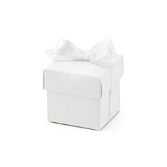 Pienet lahjarasiat - Valkoinen satiininauhalla, 10kpl