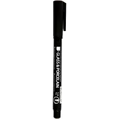 Lasi- ja posliinitussi 1-3mm - Musta