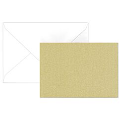 Glitterkorttipohja 2-osainen - Kulta+ kuori, 5kpl