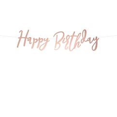 Banneri Happy Birthday Ruusukulta