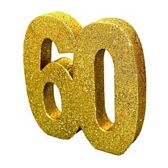 Pöytäkoriste, nro 60, Kulta-glitteri