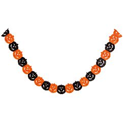 Halloween oranssinvärinen kurpitsa koristeviiri.