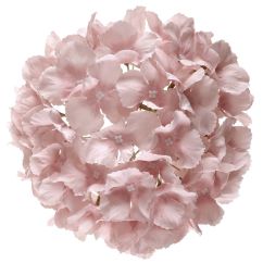 Keinotekoinen Hortensia nippu - Puuteriroosa, 15cm