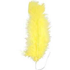 Aidot höyhenet - Keltaiset, Teräslangalla, 11-17cm, 18kpl