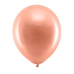 Ilmapallot - Ruusukulta, Metallic, Soft Latex, 30cm, 10kpl