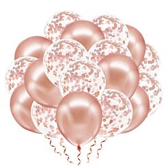 Ilmapallot - ruusukulta mix, 20kpl