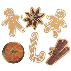 
Jouluiset Pöytäkoristeet, 7-13cm, 6kpl
