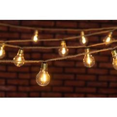 LED-Valosarja juutti - 10 lamppua