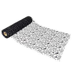 Kaitaliina Hämähäkinverkko, Musta-Glitteri, 28x500cm