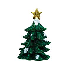 Kakkukoriste Miniatyyri, Vihreä Joulukuusi, 5cm
