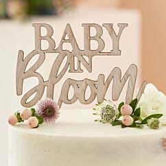 Puinen Kakkukoriste - Baby in Bloom