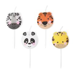 Kakkukynttilät, Mini Safari, 4kpl
