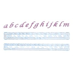 Painomuotti / kirjainmuotti - kaunokirjaimet a-z.