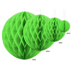 Paperipallo hunajakenno, lime-vihreä