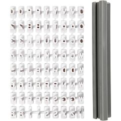 Leimasinsetti, Kirjaimet ja Numerot, kork. 6mm
