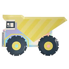 Pahvilautaset, Työkone Kippiauto, 8kpl