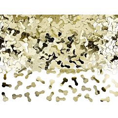 Kultaiset penis-konfetit, 30 g.