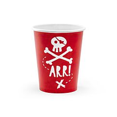 Pahvimukit - Pirates, 6kpl