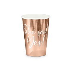 Ruusukultaiset mukit, "She said Yes!, 6 kpl.