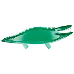 Isot pahvilautaset tarjoiluun, krokotiili, 4 kpl.