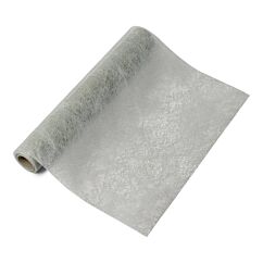 Harmaanvärinen kaitaliina kuitukankaasta.