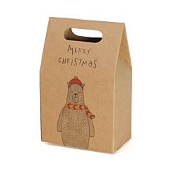 Karhu-lahjapussi tekstillä "Merry Christmas".