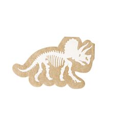 Dinosauruksen muotoiset servetit luurangon kuvalla. 16 kpl.