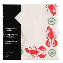 Lautasliinat rapujuhliin, 20 kpl.