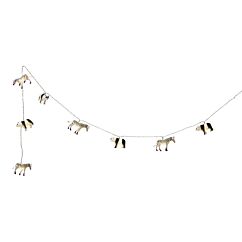 LED valonauha, pandat ja seeprat.