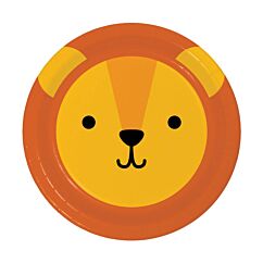 Pienet pahvilautaset, Leijonan kasvot, 17 cm, 8kpl