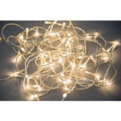 Ulkovalosarja 200 LED - Lämmin valkoinen, kirkas johto, 19,9m