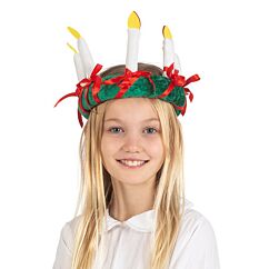 Lucia-kruunu kankaasta