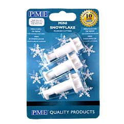 Painettavat muotit - Pienet lumihiutaleet, 3kpl