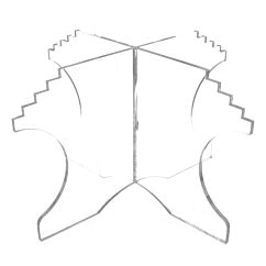 Jalusta macarons-tornitelineeseen, Kirkas, 16 cm.