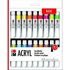 Marabu Akryylivärilajitelma 18 x 12ml