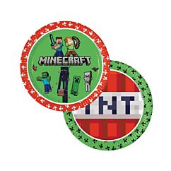 Pahvilautaset - Minecraft, 23cm, 8kpl