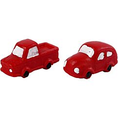 Pienet punaiset autot, Miniatyyri, 3,5cm, 2kpl