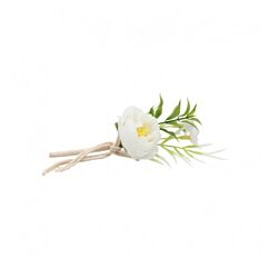 Kattauskoriste - Valkoiset pionit 15cm