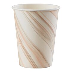 Pahvimukit -  Beige Marmori, 8kpl