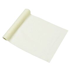 Viehettävä ja rauhallinen maanläheinen kermanvärinen musliinikangas.