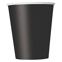 Mustat pahvimukit, 8 kpl.