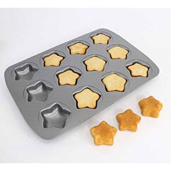 Non-stick leivontapelti, Tähtikakkuja, 12 leivosta