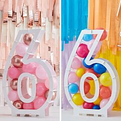 Numeronmuotoinen ilmapallokehys, nro 6