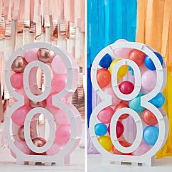 Numeronmuotoinen ilmapallokehys, nro 8