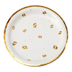 Isot Pahvilautaset, Vauvan jalat, Kulta, 23cm, 8kpl