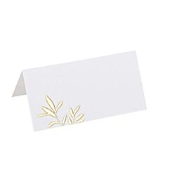 Paikkakortit - Valkoinen kultalehdillä, 10kpl