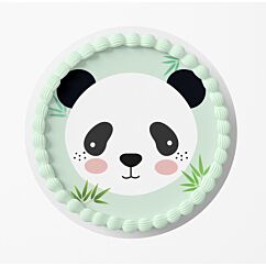 Panda kakkukuva synttärijuhliin. 