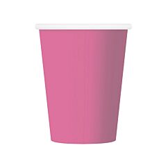 Pahvimukit - Tumman vaaleanpunaiset, 6kpl